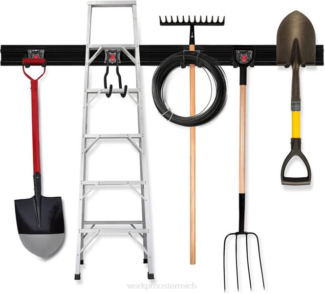 Garagen-Werkzeug-Organizer, Wandmontage, Garten-Werkzeug-Organizer, Aufbewahrungsregal, robuste Werkzeugaufhänger, 162 cm WORKPRO V02J21 hilfreich Lagerung