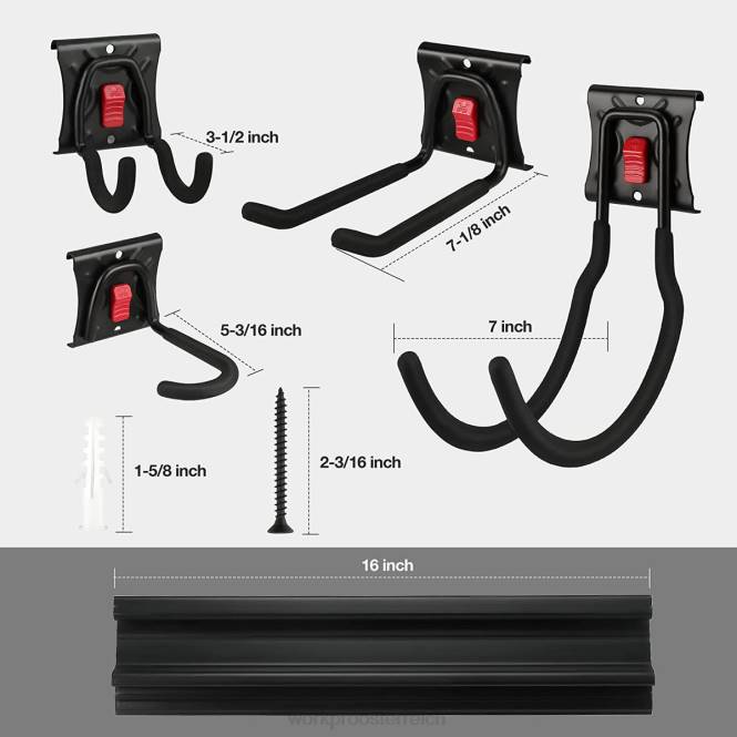 Garagen-Werkzeug-Organizer, Wandmontage, Garten-Werkzeug-Organizer, Aufbewahrungsregal, robuste Werkzeugaufhänger, 162 cm WORKPRO V02J21 hilfreich Lagerung
