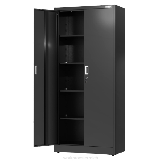 Lagerschrank, Garagenschränke aus Metall mit Türen und Regalen WORKPRO V02J22 morden Lagerung