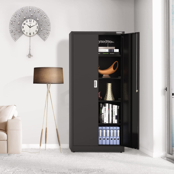 Lagerschrank, Garagenschränke aus Metall mit Türen und Regalen WORKPRO V02J22 morden Lagerung